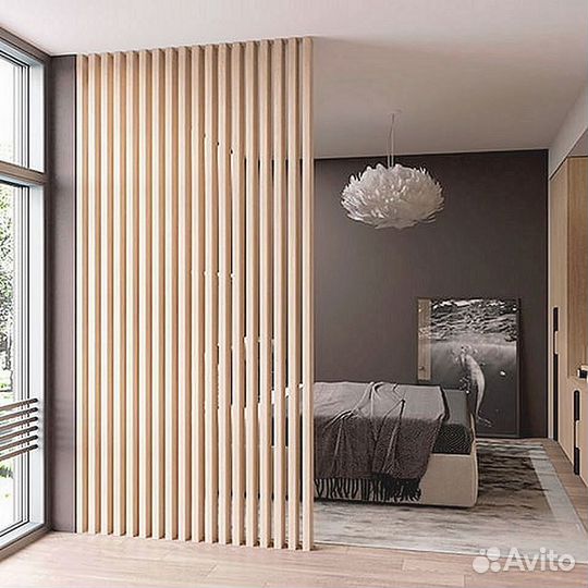 Декоративные рейки перегородки