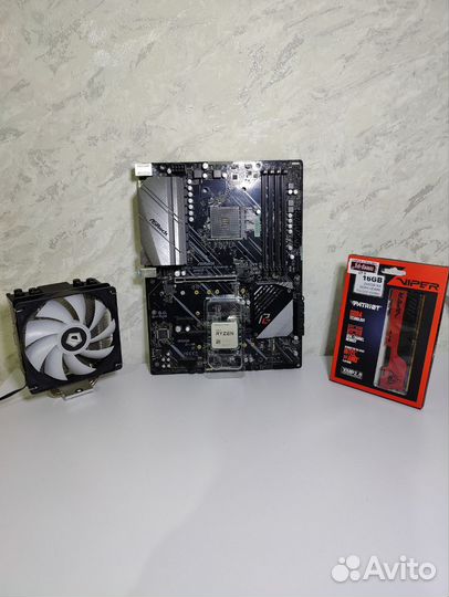 Комплект Ryzen 7 5700x+X570+32gb озу+кулер
