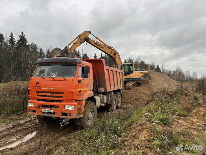 Услуги, аренда экскаватор погрузчик