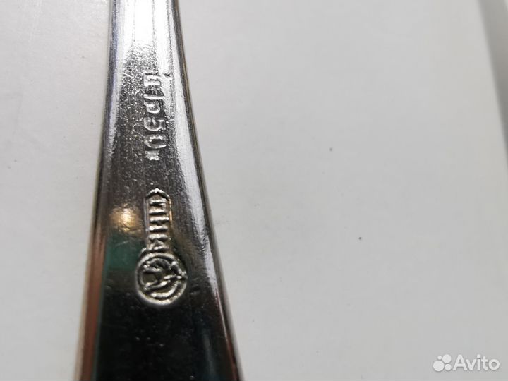 Чайные ложки мельхиор Кольчугино позолота