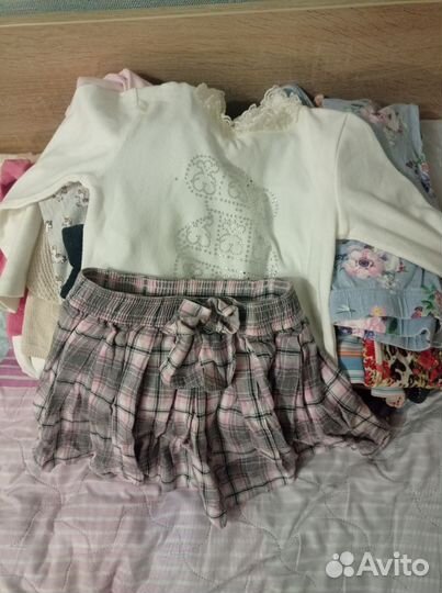Детская одежда для девочек пакетом 104 110