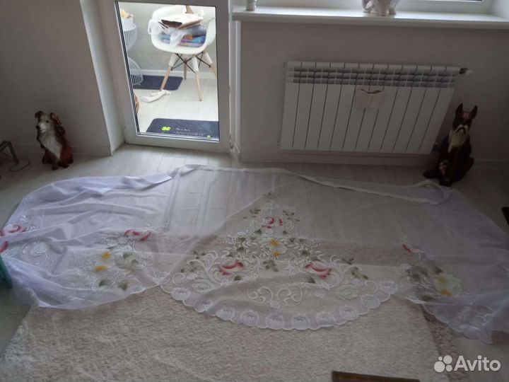 Красивые капроновые шторы разные,пледы