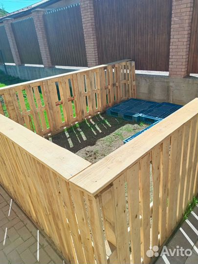 Вольер с утепленной будкой с Электрообогревом