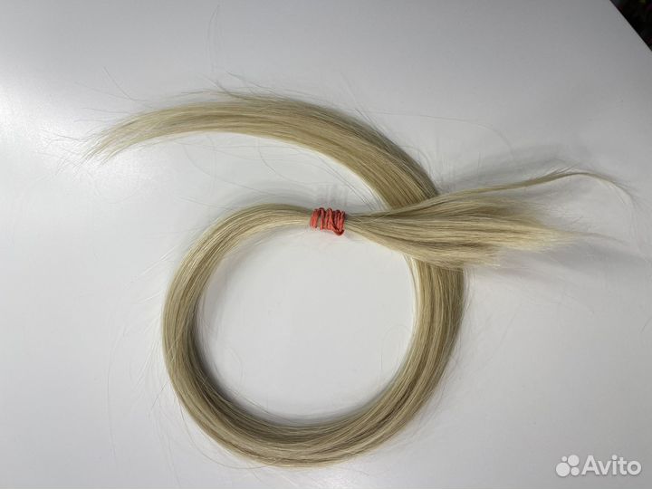 Волосы для наращивания 60 см блонд