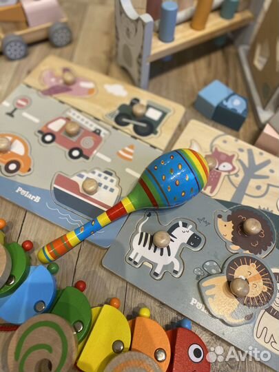 Viga развивающие игрушки деревянные