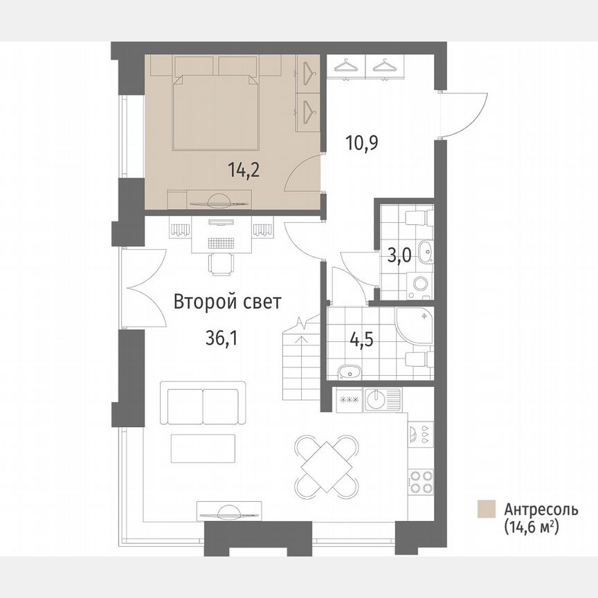 1-к. квартира, 83,3 м², 1/7 эт.