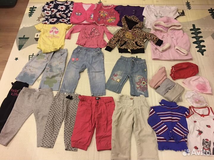 Пакет вещей на девочку 80-86 р