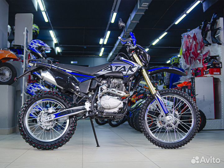Мотоцикл эндуро ataki S004 300 4T 21 18 синий