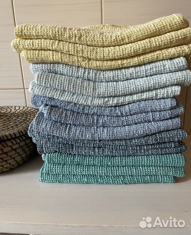 Полотенце вафельное лен хлопок