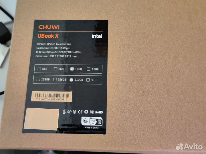 Новый Планшет windows 11 Chuwi Ubook x i5/12/512