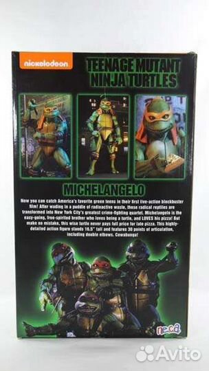 Neca 45см Черепашка ниндзя turtles Микеланджело др