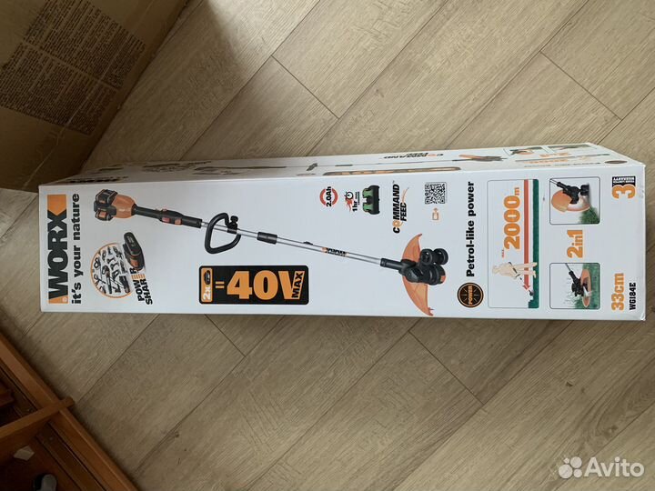 Новый Триммер аккумуляторный worx WG184E