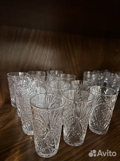 Бокалы, стопки хрусталь