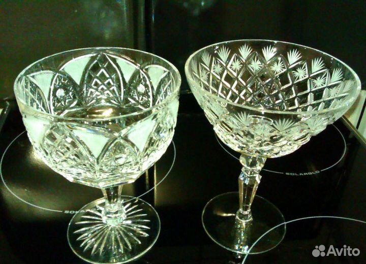 Хрустальные вазы конфетницы, на ножках