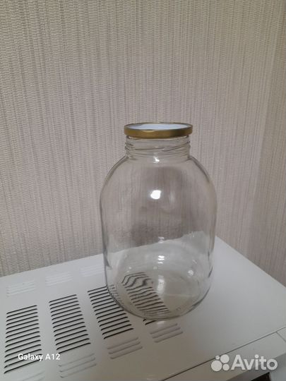 Стеклянная банка 3л винтовая