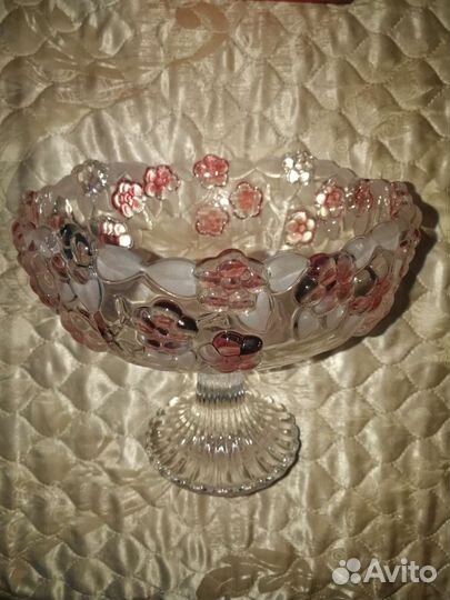 Ваза для фруктов на ножке, Walther Glass, Германия