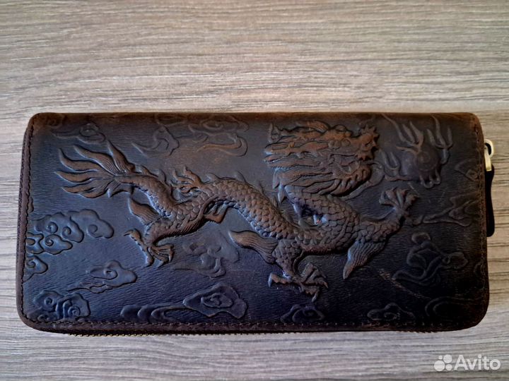 Кошелек мужской кожаный
