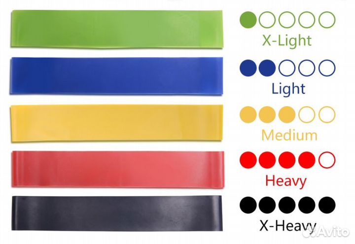 Фитнес резинки + чехол + в подарок экспандер