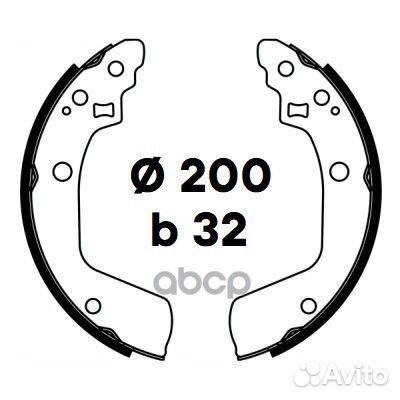 Колодки торм. для а/м Suzuki Swift (05) барабан