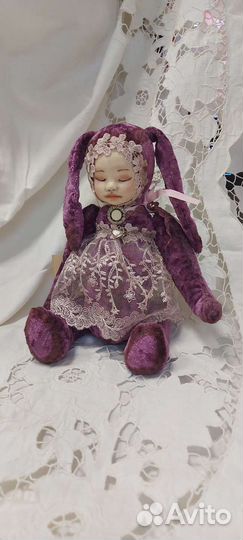 Интерьерная кукла Зайка-сплюшка