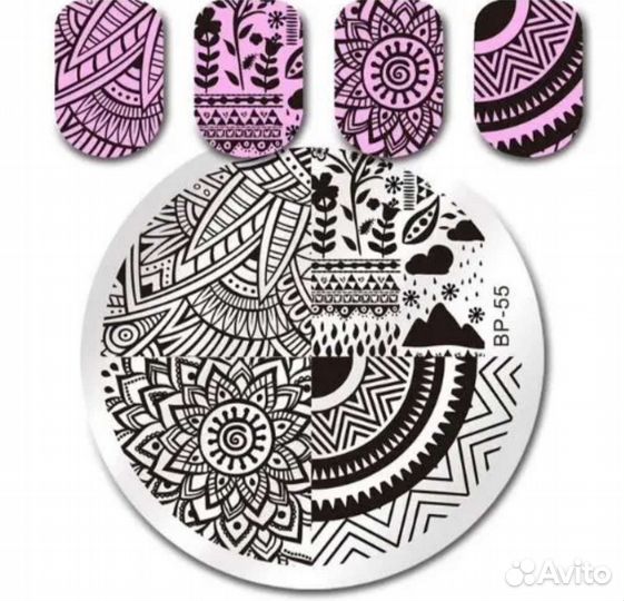 Для дизайна для маникюра штамп глиттер губки