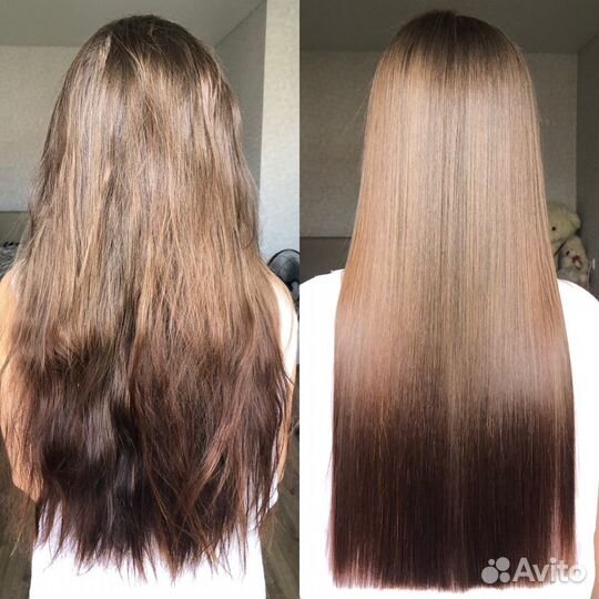 Кератиновое выпрямление волос