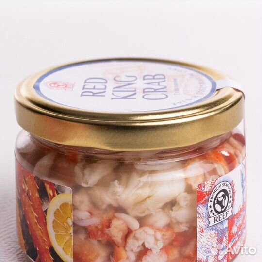 Мясо краба в банке