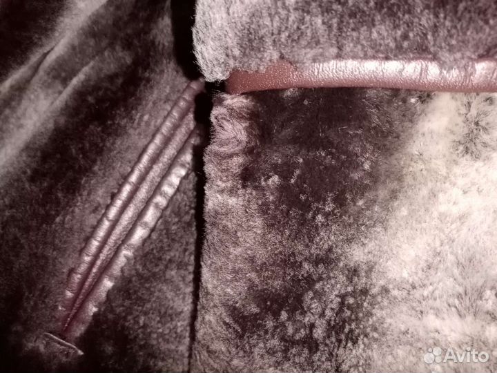 Шуба мутоновая с капюшоном