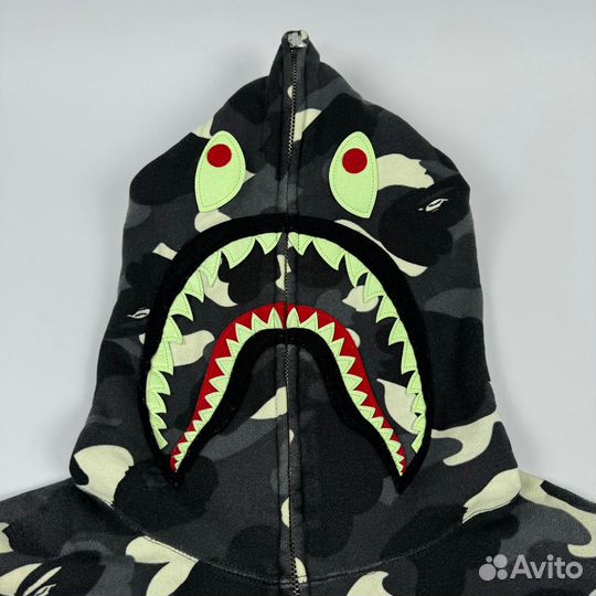 Зип худи A Bathing Ape Shark Full Zip Glow