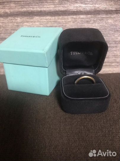 Кольцо из золота 750 и платины 950пробы tiffany&CO