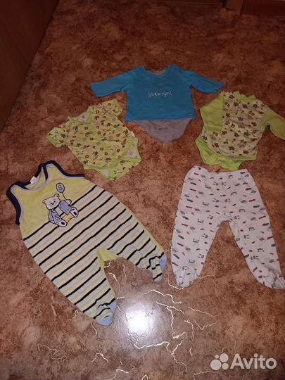 Вещи пакетом на мальчика 62 68