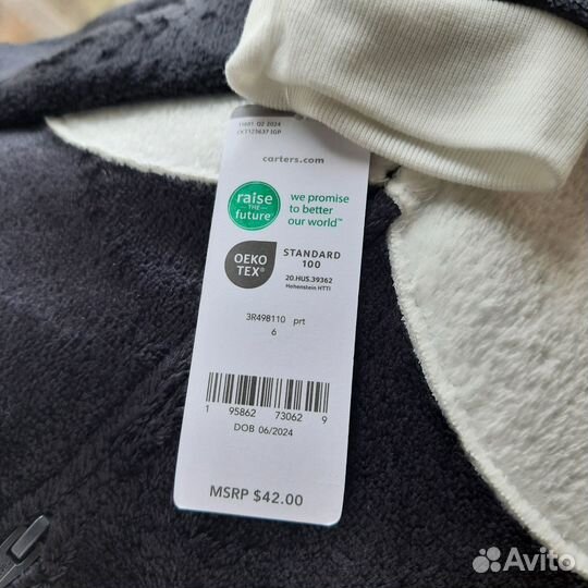Carters флисовый слип кигуруми девочке\ мальчику р