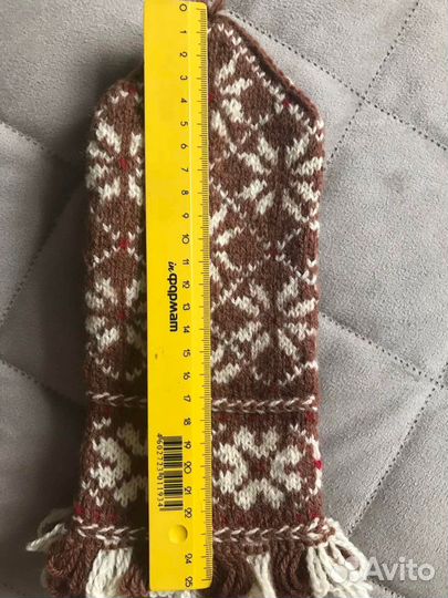 Варежки вязаные ручной работы