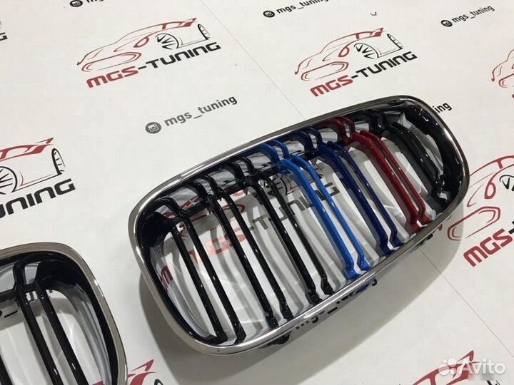 Решетка BMW 3 f34 в стиле М Хром с триколором