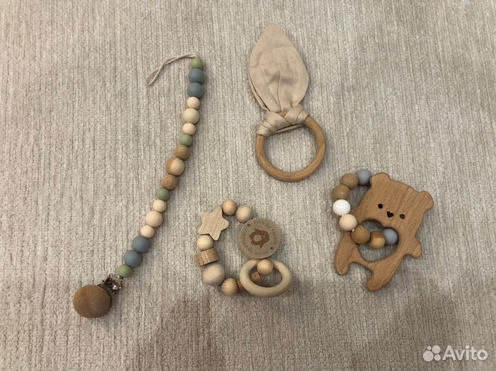 Деревянные грызунки persik baby и zero.99