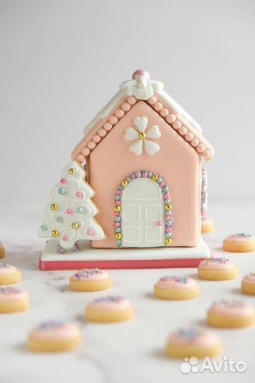Домик, имбирные пряники, пряничный дом, подарок