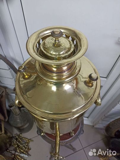 Самовар на дровах старинный.Тейле