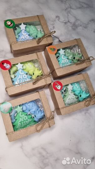 Подарки. Мыло ручной работы. Новогоднее мыло