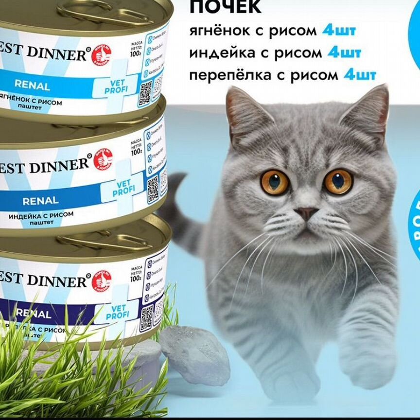 Корм для кошек best dinner renal