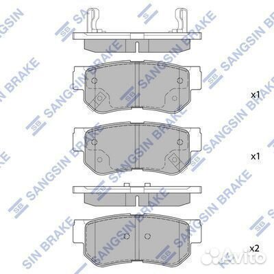 Колодки торм.зад.диск. hyundai sonata 99-00