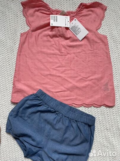 Летний комплект на девочку 98H&M/шорты