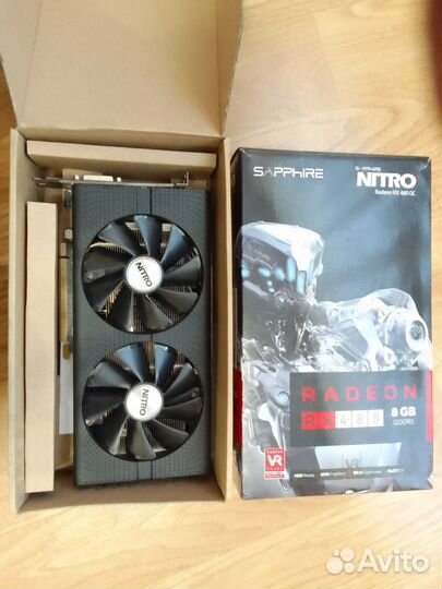 Видеокарта rx 480 8gb sapphire nitro +