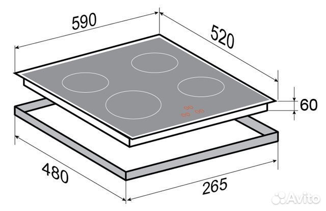 Панель Zigmund & Shtain CIS 028.60 SX Новая