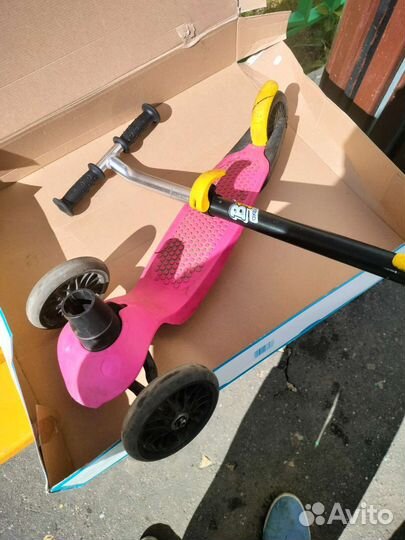 Самокат детский трехколесный бу
