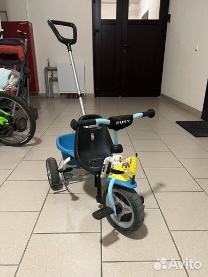 Детский велосипед с ручкой puky