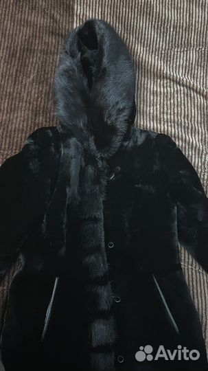 Шуба норка мутон