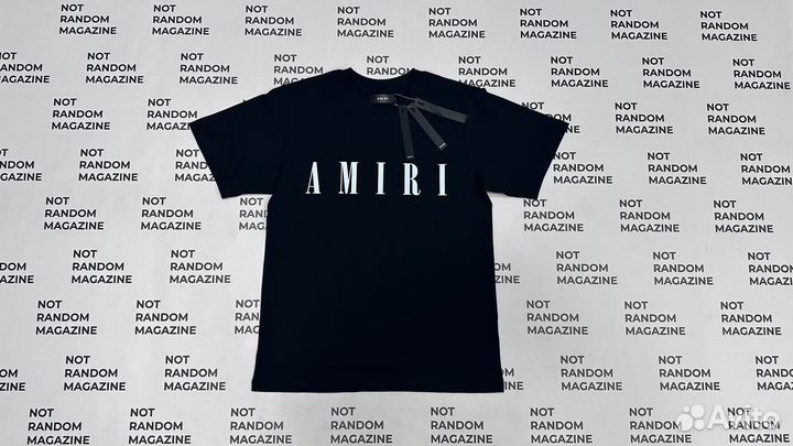 Футболка Amiri Белая-Черная Новая/Oversize