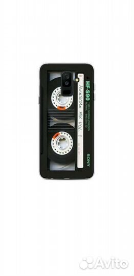 Силиконовый чехол Кассета на Samsung Galaxy A6 Plu