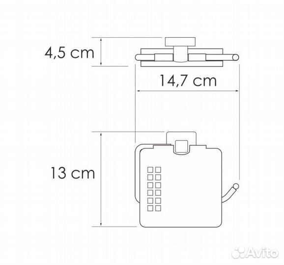 Держатель туалетной бумаги Rhin K-8725