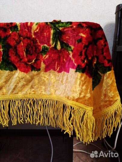 Плюшевая скатерть СССР